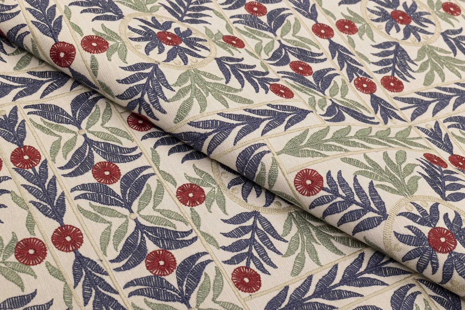 MUGHAL GARDEN INDIGO COCHINEAL 