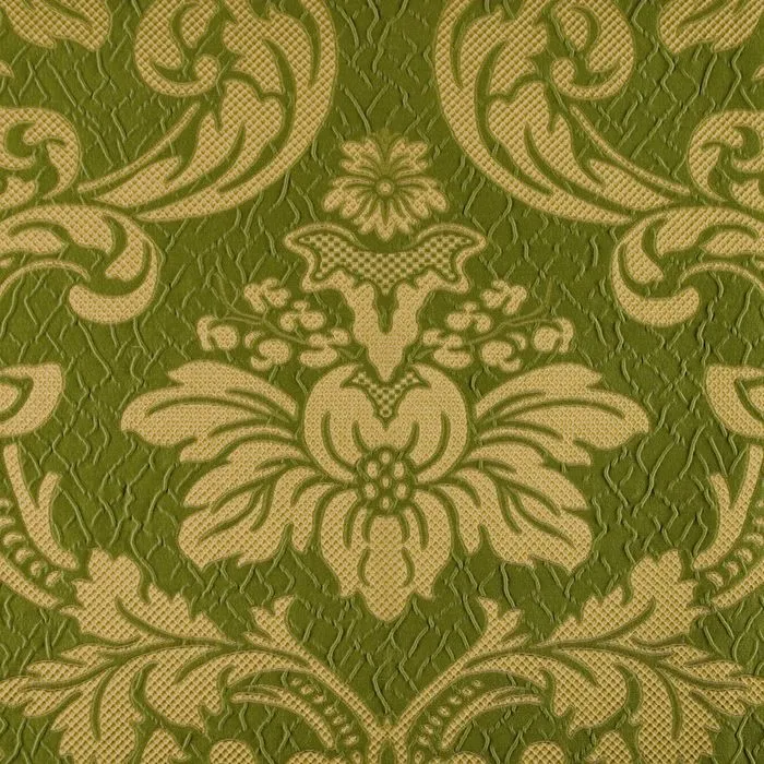 DAMASK 03219 D.6-3032 COL.36 GOLD GREEN 
