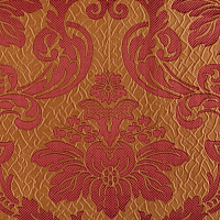 DAMASK 03219 COL.7 ORANGE DES.6-3032 130 CM _KE  Коллекция EXCLUSIVE